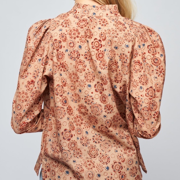 Alix of Bohemia Annabel Juniper Shirt | Khaki NWOT - Picture 2 of 4